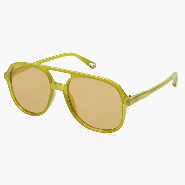 Vintage Golden Ambermatic Yellow Full Rim | 400% UV Protection & Polarized  | Premium & Stylish Aviator Sunglasses for Men & Women (Medium) - Aviator  Retro X Col 233 : Amazon.in: Fashion