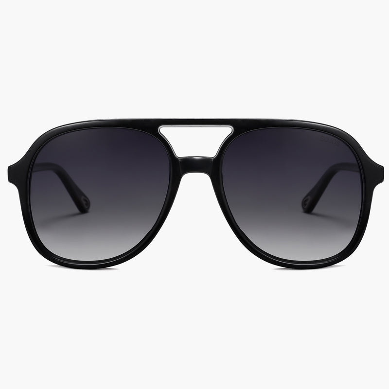 Buy Tortoise Frame Gradient Brown Lens Aviator Sunglasses for Women ...