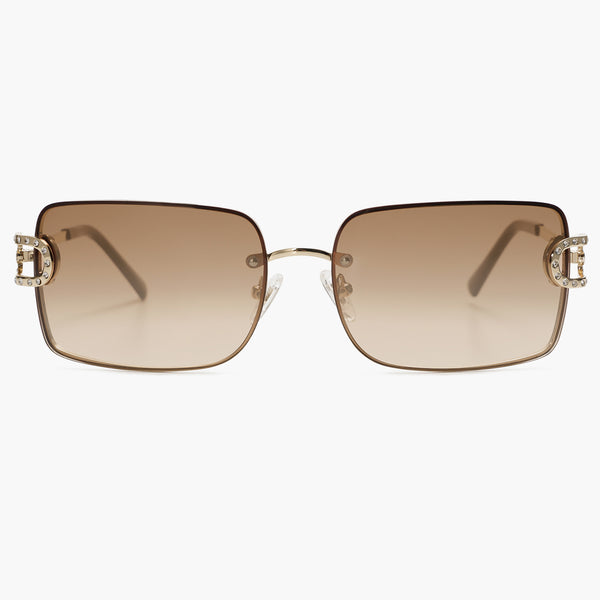 Vintage Rectangle Sunglasses Oversized Rimless 90s Y2K UV400 Amazon.com: Dollger Y2K Sunglasses for Women 90s Rimless  main image 4