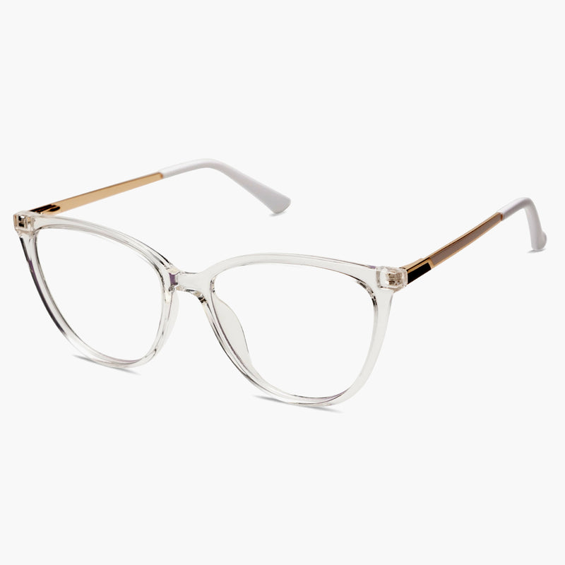 SOJOS Cat Eye Transparent Glasses 