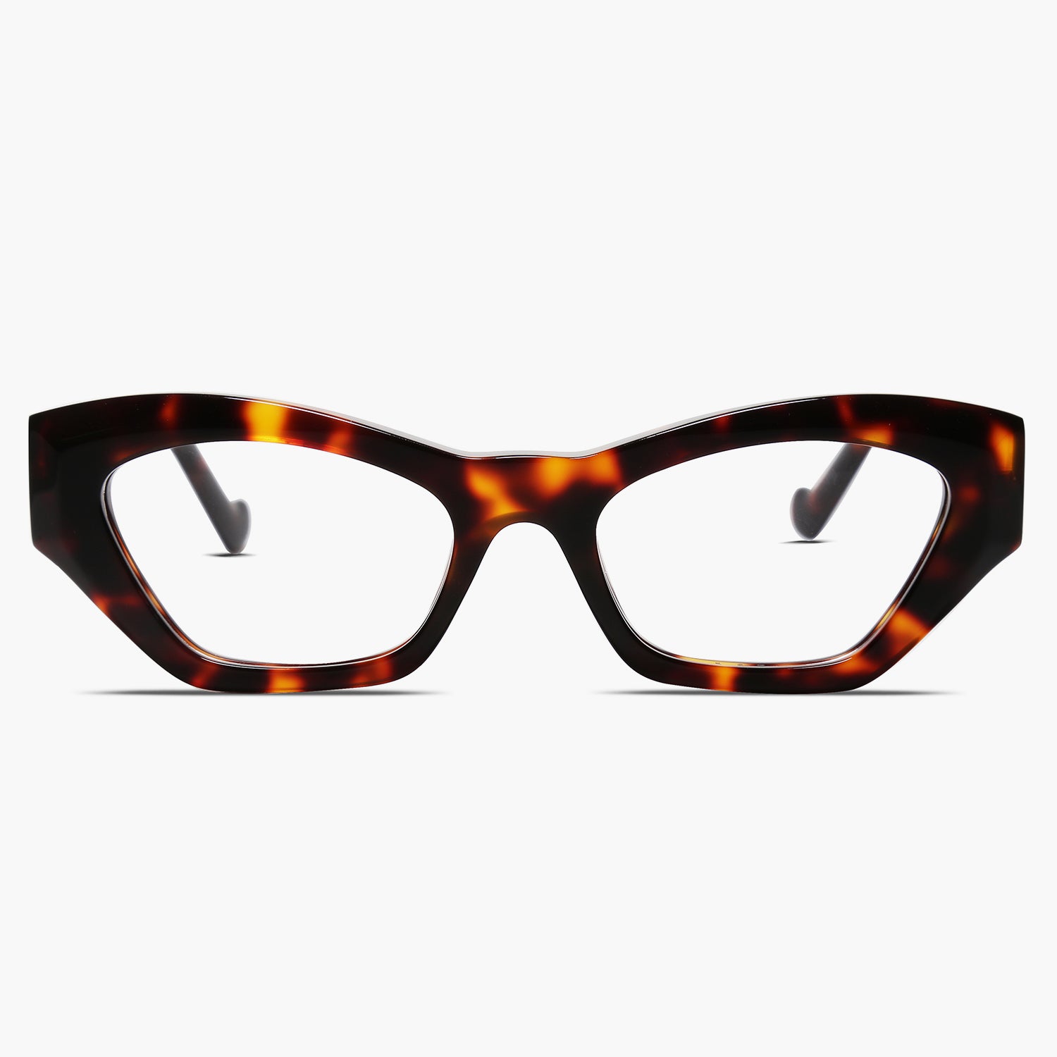 SOJOS Polygon Tortoise Eyeglasses