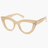 SOJOS Cat Eye Clear Brown Eyeglasses