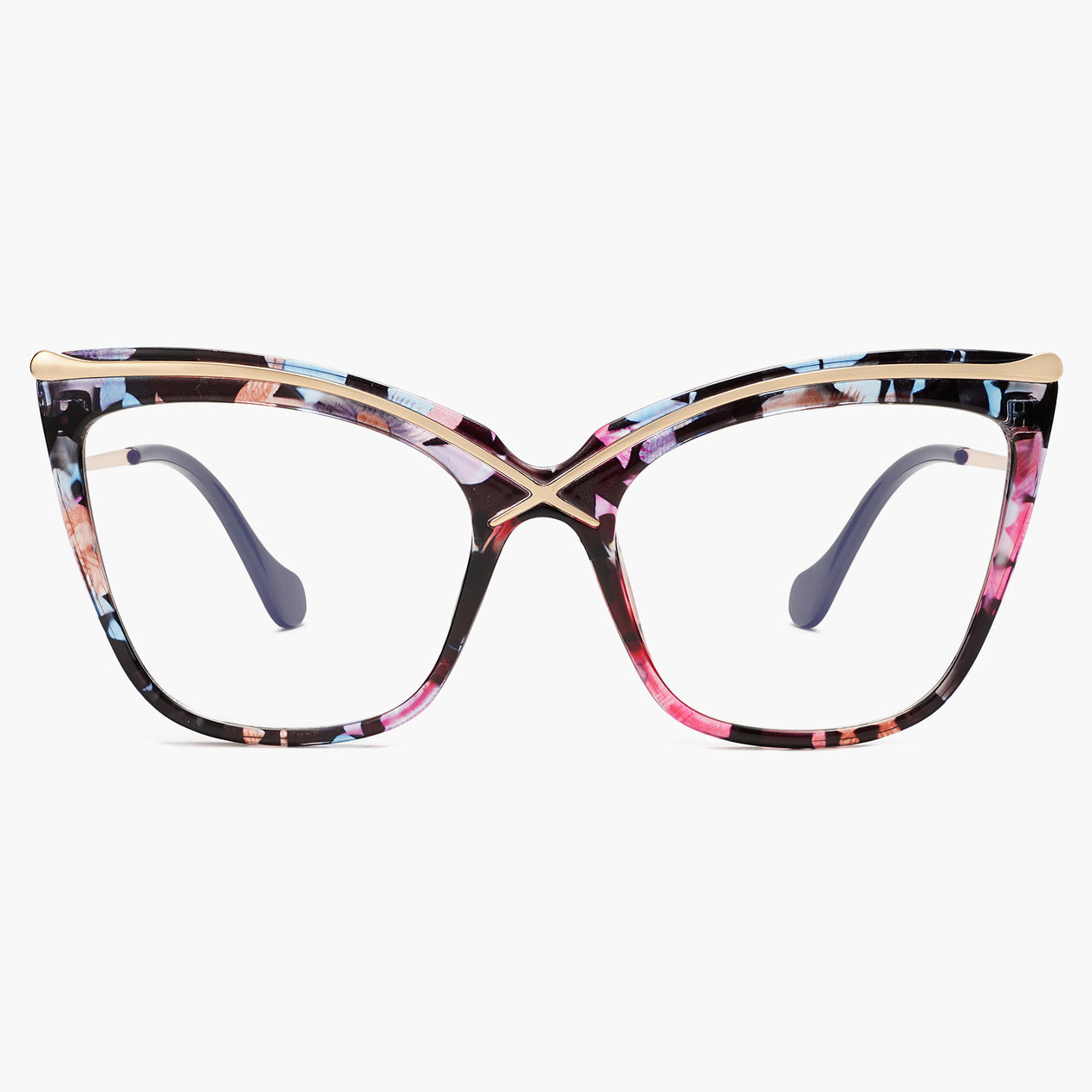 Buy Designer Tortoise Cat Eye Glasses Frame Fashion Prescription Glasses Online | Signal | Sojos Vision
