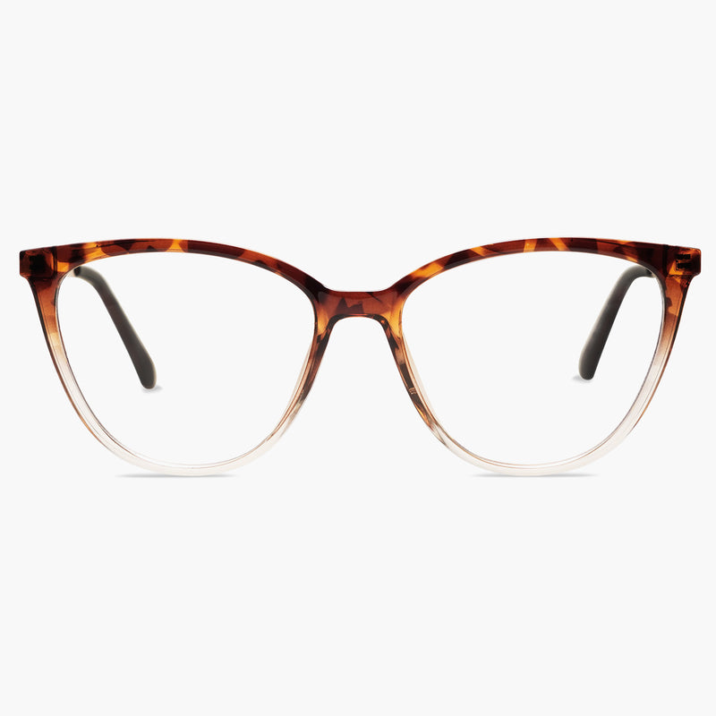 SOJOS Cat Eye Gradient Tortoise Glasses 
