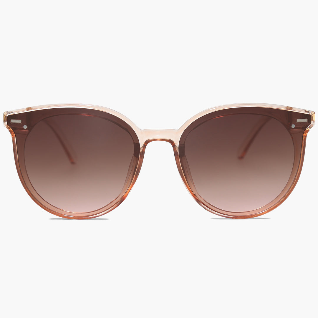 Buy Clear Brown Frame Cat Eye Sunglasses for Women Blossom  display picture 2