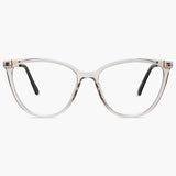 SOJOS Cat Eye Transparent Grey Glasses 