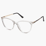 SOJOS Cat Eye Transparent Grey Glasses 