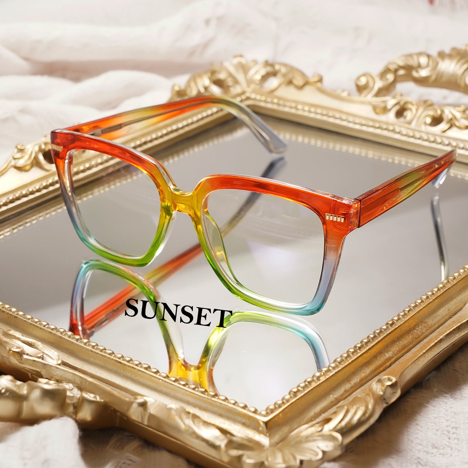 Women's Cat Eye TR90 Prescription Reading Glasses Full-rim