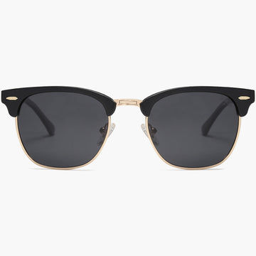 Retro Semi Rimless Polarized Sunglasses Horn Rimmed UV400  display picture 1